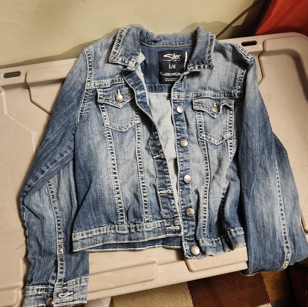 COPY - Women's Silver Jean jacket